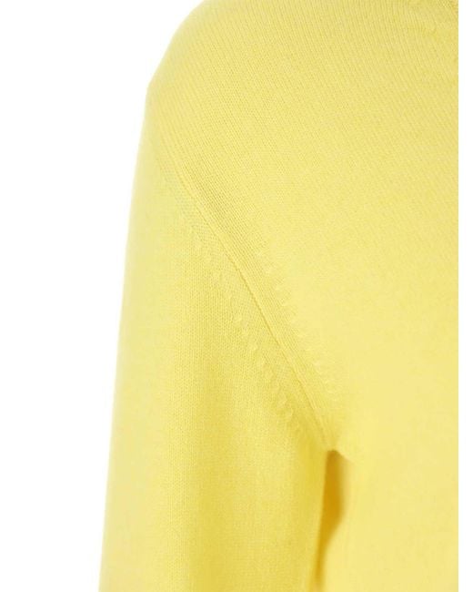 Vivetta Yellow Cashmere V Neck