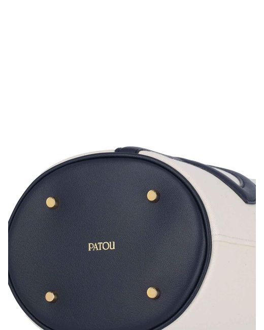 Patou Blue Small Bucket Bag