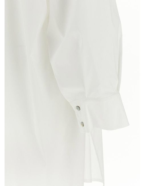 DI.LA3 PARI' White Oversize Shirt