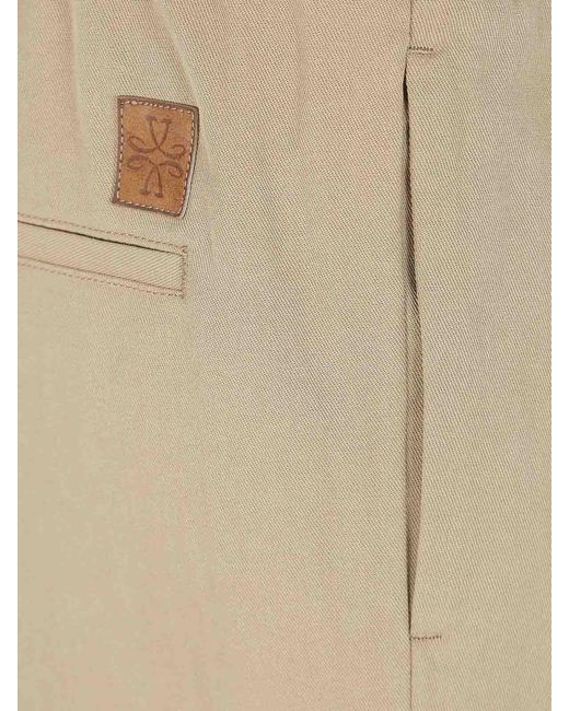 Jacob Cohen Natural Low Fit Carrot Daniel Batavia Raw Trousers for men