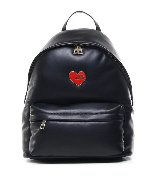 Love Moschino Black Backpack With Logo