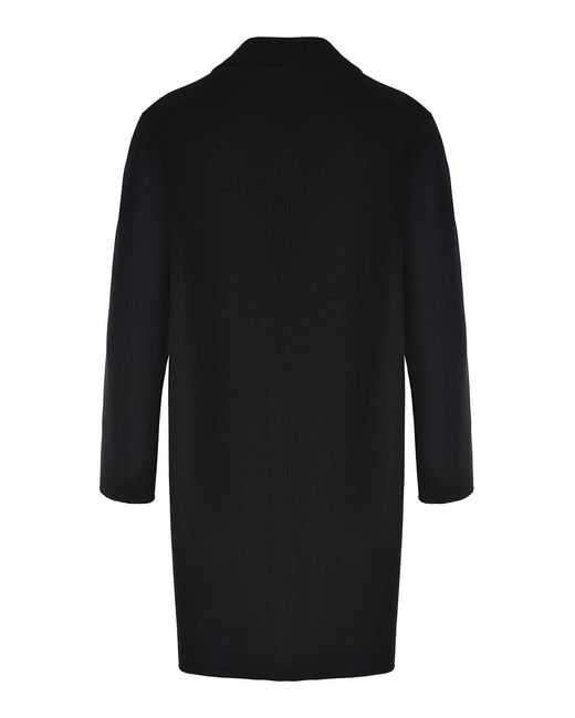 Cappotto Realizzato di Amaranto in Black da Uomo