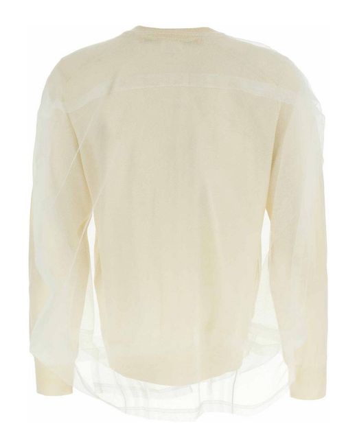 Comme des Garçons Natural Tulle Cardigan