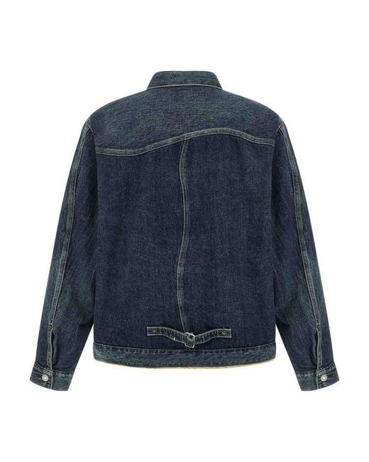 Undercover Blue Sinuous Seams Jacket for men