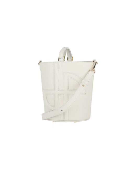 Patou White Small Bucket Bag