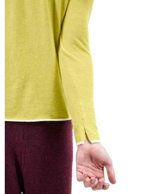 Sunnei Yellow Longsleeve Roundneck for men