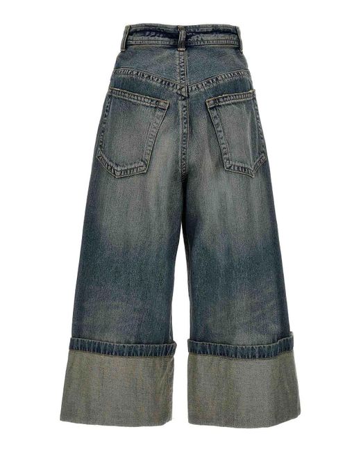 Maison Mihara Yasuhiro Blue Roll-up Jeans