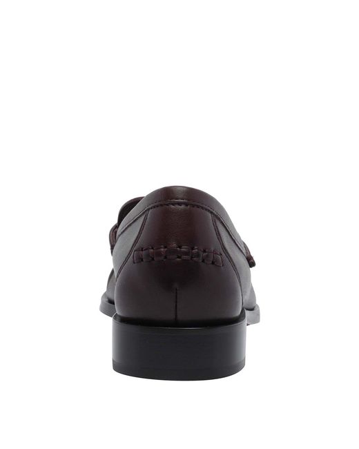 Ferragamo Red Cordovan Gancini Loafers