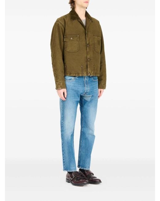 Maison Margiela Green Button-Up Sport Jacket for men