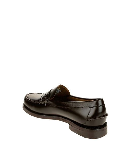 Sebago Brown Leather Loafers for men