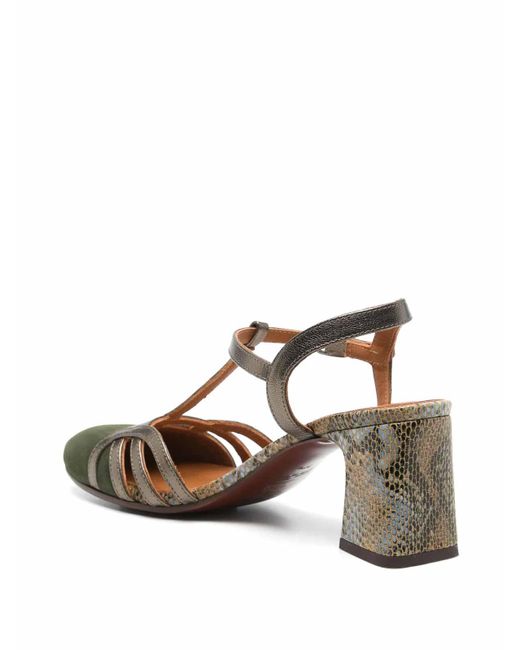 Chie Mihara Metallic Heel Sandals 55