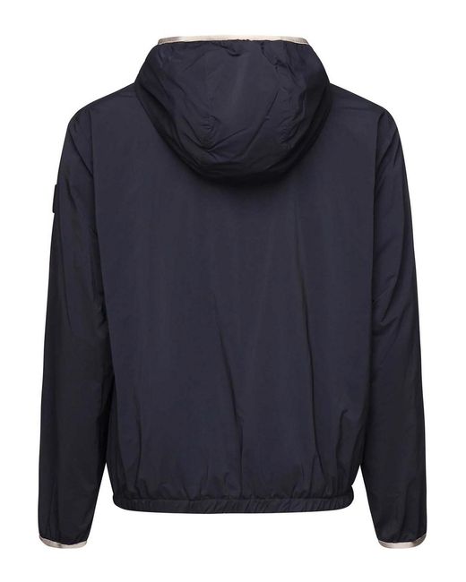 Fay Blue Nylon Windbreaker for men