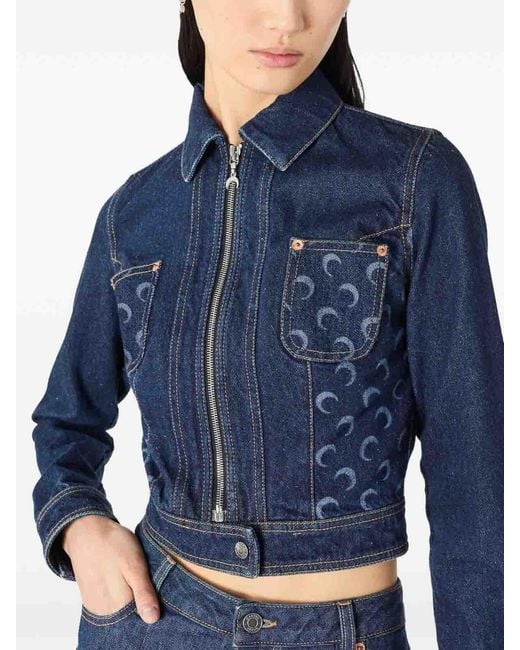 MARINE SERRE Blue Jacket