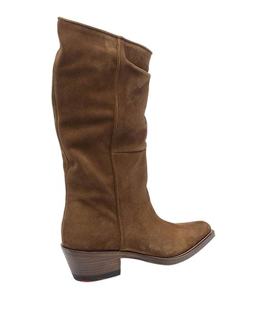 Khaite Brown Clive Boots