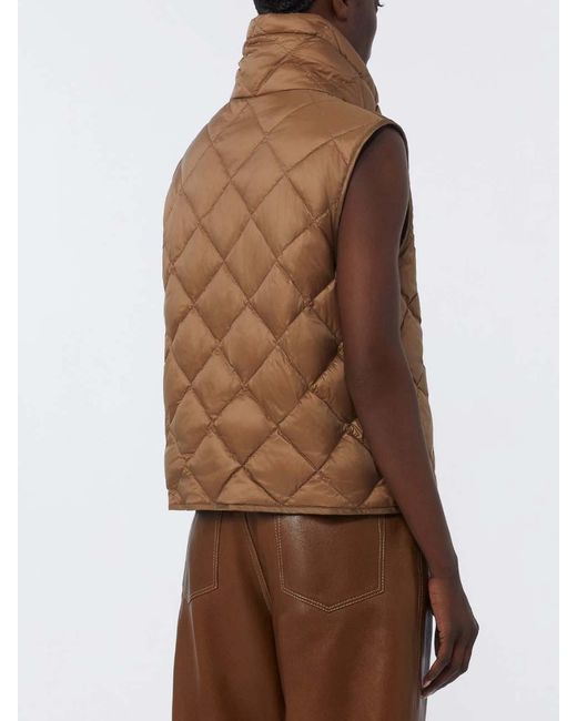 Max Mara Brown Padded Vest