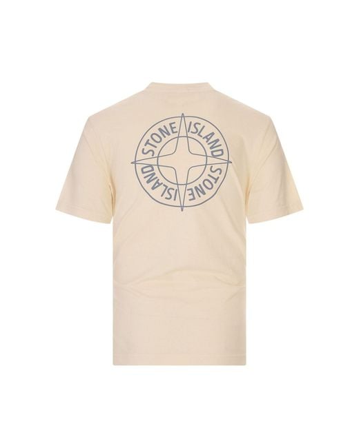 Stone Island White Tshirt for men