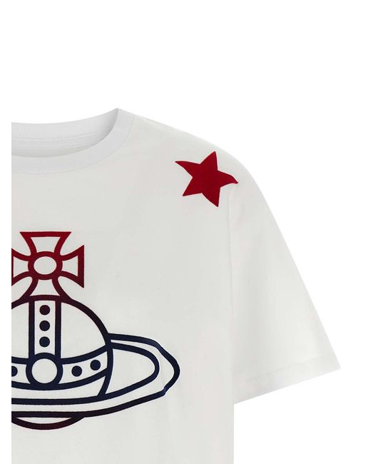 Vivienne Westwood White 'Orb And Stars Classic' T-Shirt
