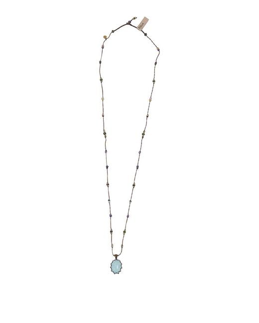 Sharing White Long Pendant Necklace