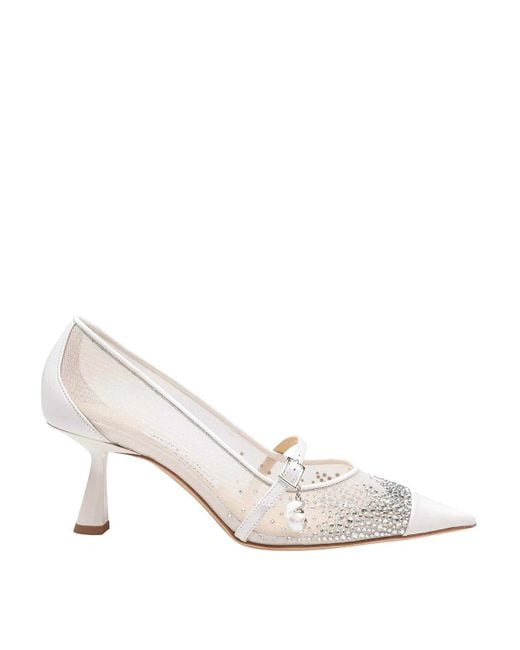 Jimmy Choo White Decollete Aren 65 Tkw