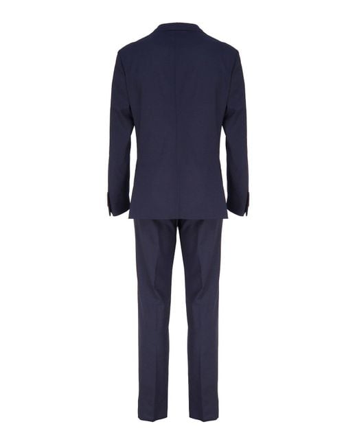 Eleventy Blue Single-breasted Suit for men