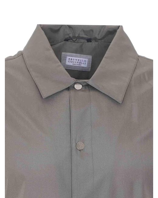 Brunello Cucinelli Gray Shirt for men