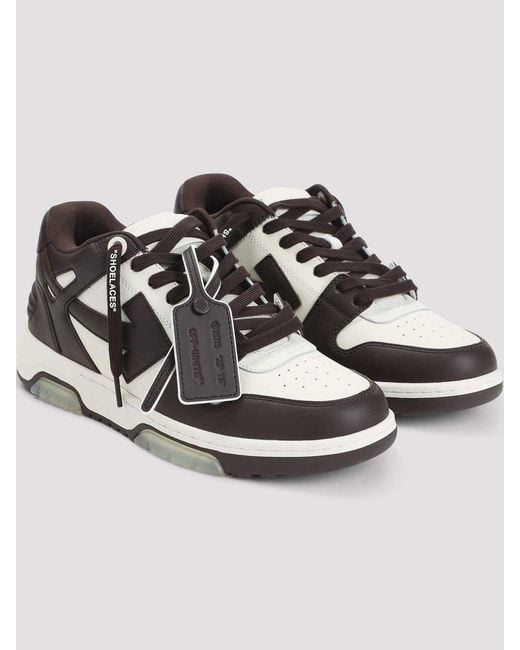 Off-White c/o Virgil Abloh Brown Chocolate And Out Of Office Sneakers for men