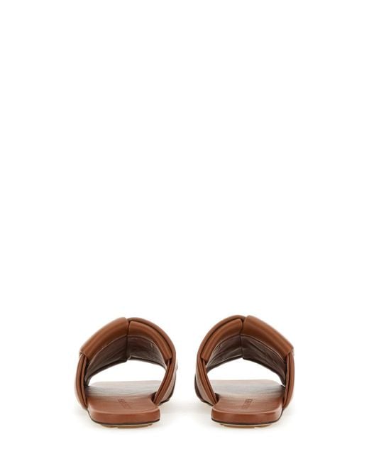 Bottega Veneta Brown Sandal Mule Patch