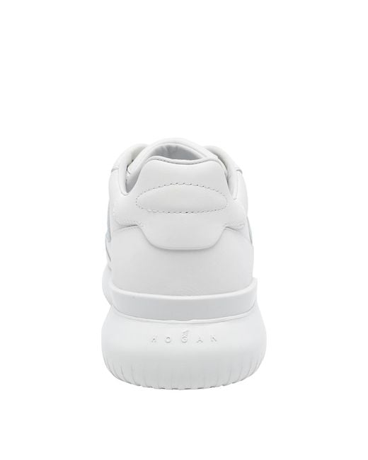 Hogan White Interactive Lateral-Logo Sneakers for men