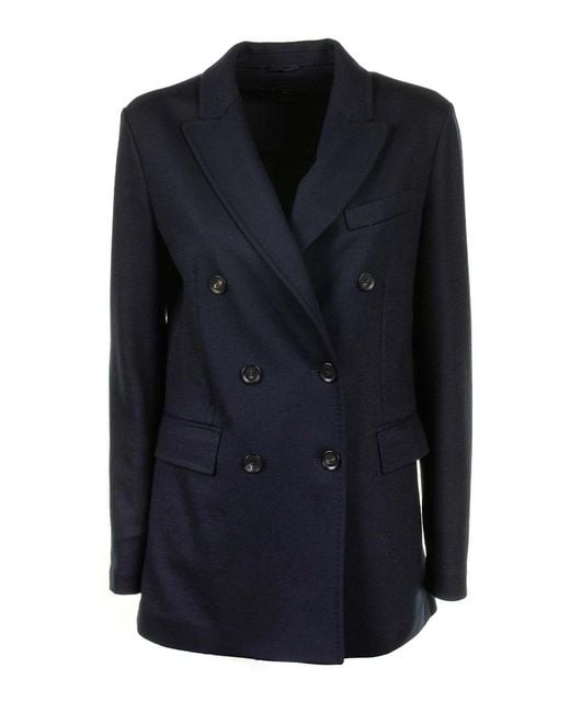 Circolo 1901 Blue Double-Breasted Jacket
