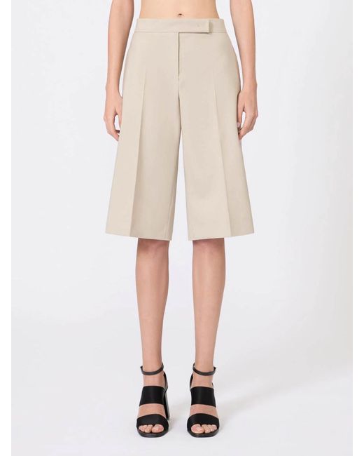 Max Mara Natural Humble Raw Bermuda Shorts
