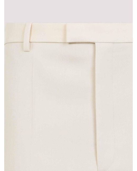 Carven Tr203 Straight Leg Trousers in Natural | Lyst UK