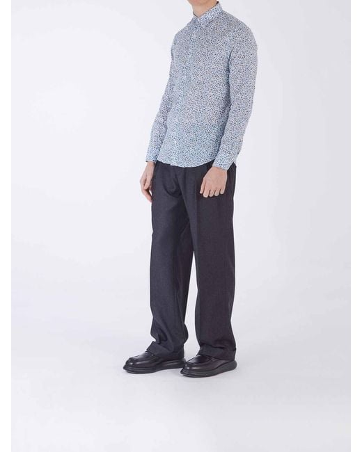 Paul Smith Blue Liberty Slim Fit Shirt for men