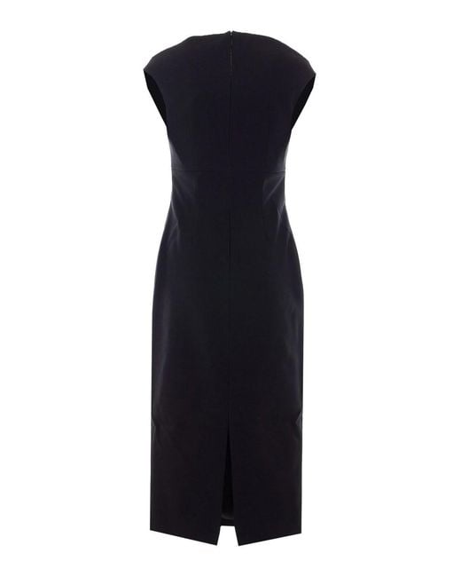 Solace London Blue Monica Midi Dress