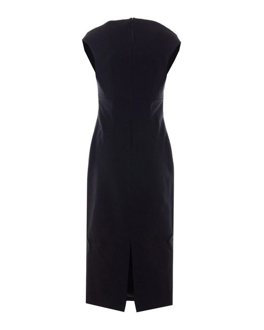 Solace London Blue Monica Midi Dress