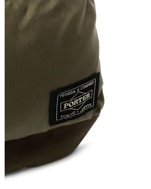 Porter-Yoshida and Co Gray Logo Patch Cross Body Bag for men