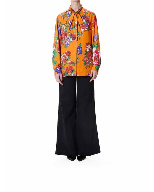 Moschino Orange Roses Shirt