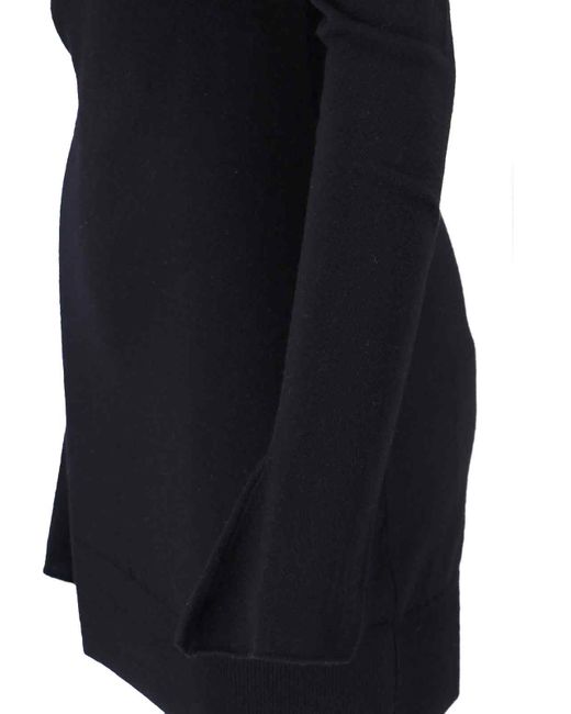 The Attico Black Mini Logo Dress