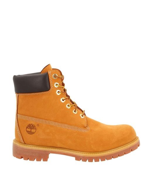 Timberland Orange Waterproof Lace-Up Boot for men