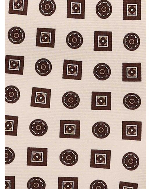 Cravatta di Kiton in White da Uomo