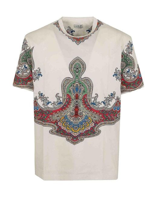 Etro Gray Rome T-Shirt for men