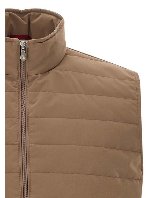 Brunello Cucinelli Brown Waistcoats for men