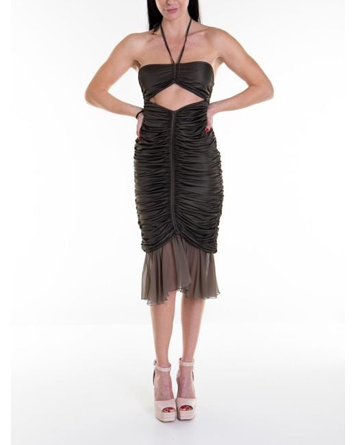 Blumarine Black Silk Dress