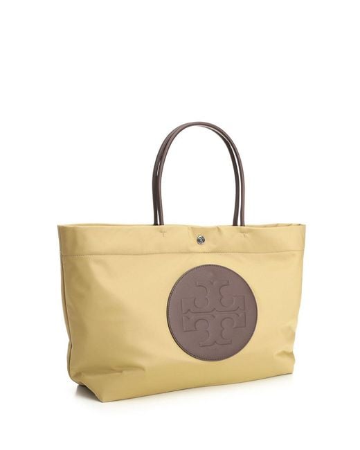 Tory Burch Natural Ella Twist Shopping Bag
