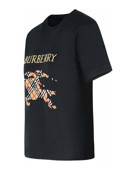 Burberry Black Frankie Cotton T-Shirt
