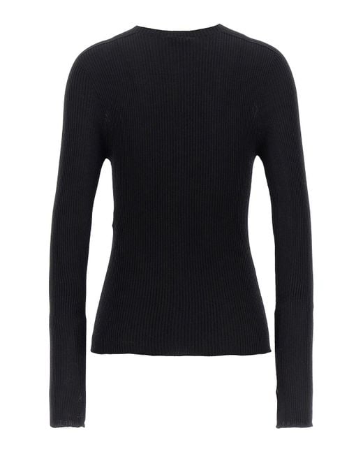 Lanvin Blue Ribbed Sweater