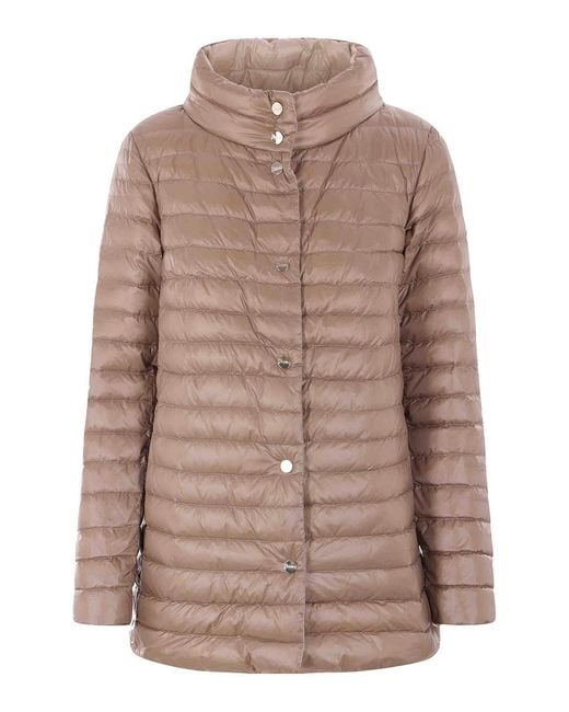 Herno Brown Reversible Puffer Jacket