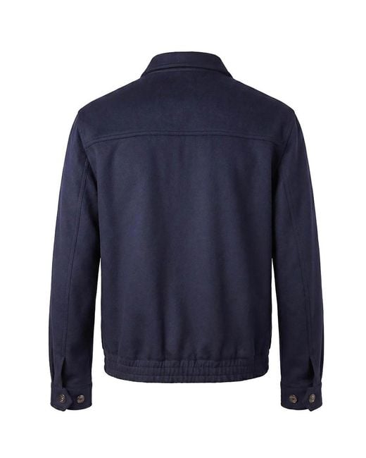 Brunello Cucinelli Blue Shirt Jacket for men
