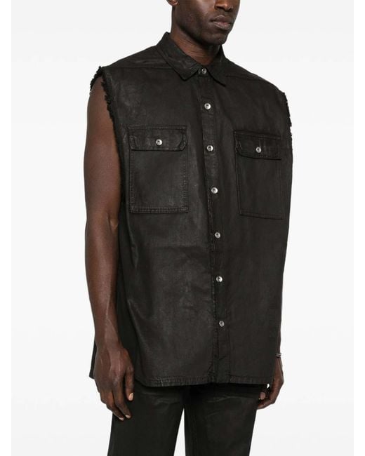 Rick Owens Black Vests for men