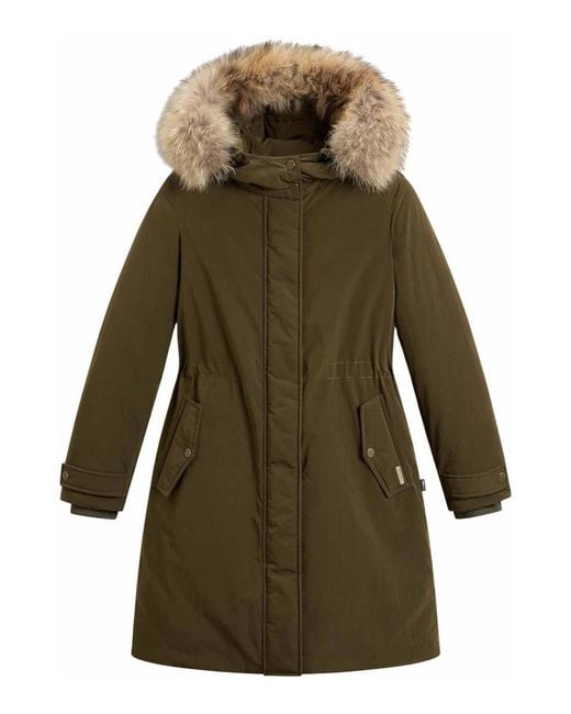 Woolrich Green Parkas