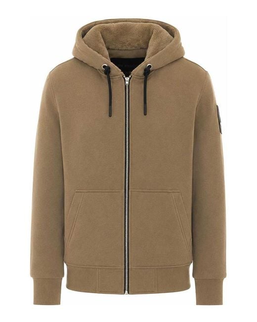Moose Knuckles Green Classic Bunny Zip Hoodie for men